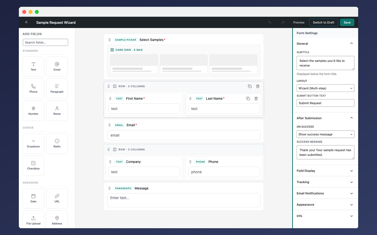 Visual Form Builder