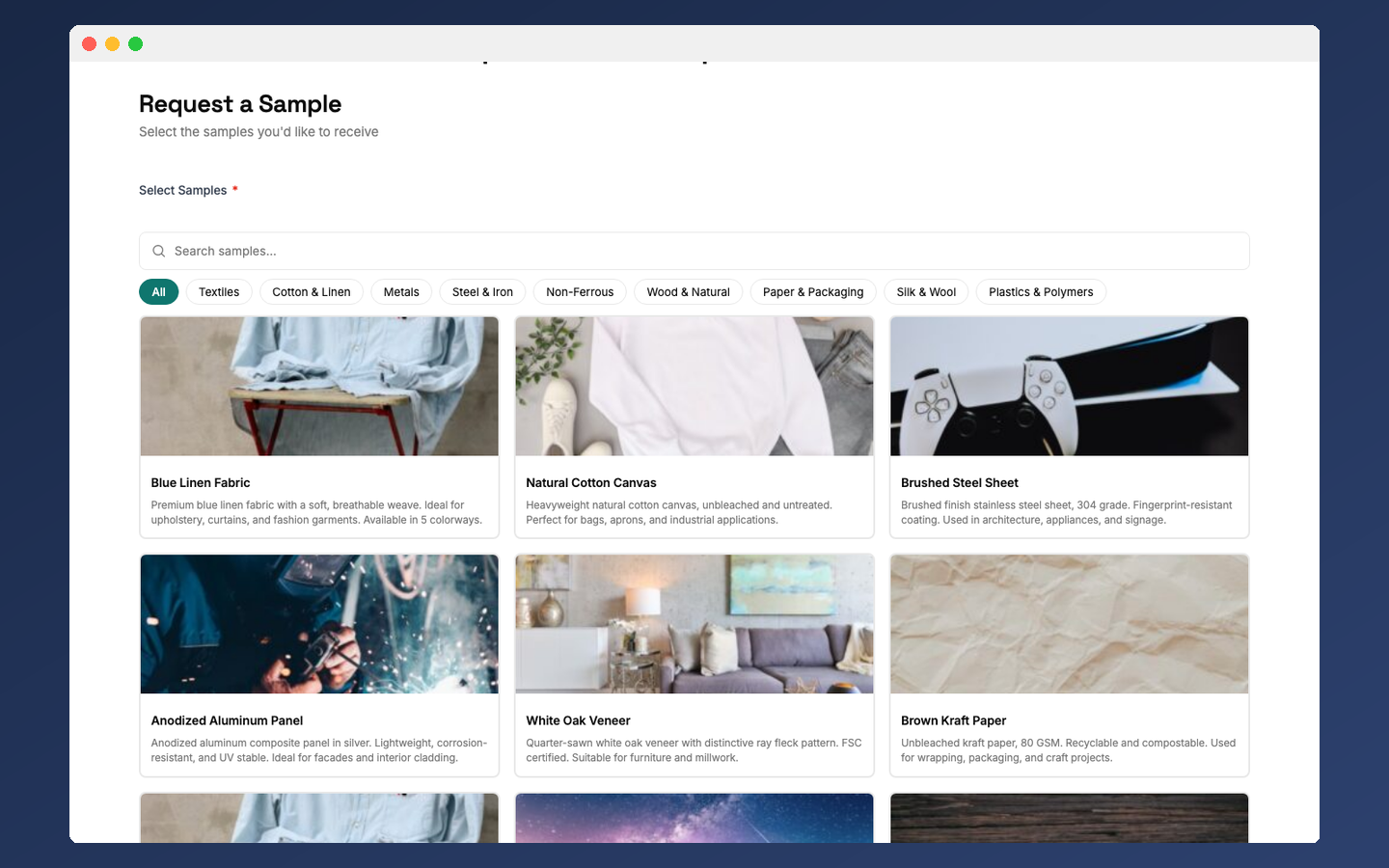 Frontend Sample Picker
